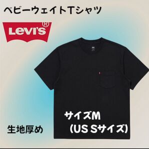 【特価品】リーバイス ヘビーウェイト ポケット Tシャツ ブラック JAPAN Mサイズ(us Sサイズ)飽きない!ヘタレない!