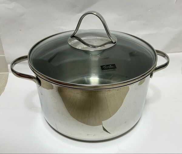 Fissler フィスラー ローマ シチューポット ガラス蓋付き 24cm 6.0L ステンレス鍋