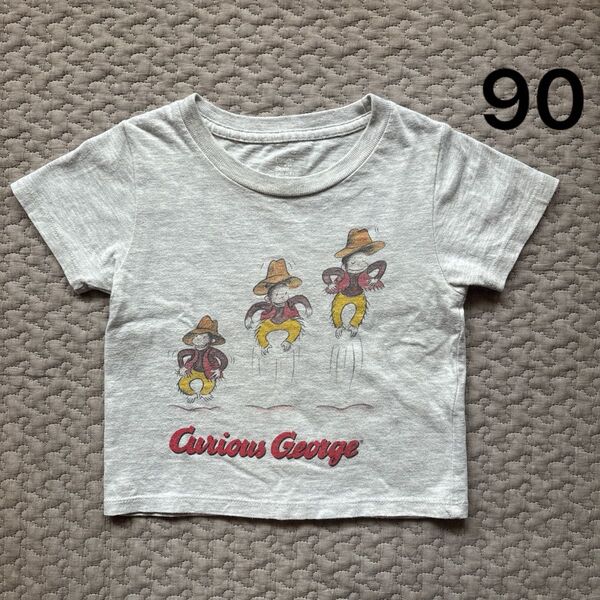 【90cm】グラニフ おさるのジョージ Tシャツ 半袖 キッズ 子供服 graniph 男の子 女の子
