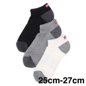 チャムス CHUMS メンズ レディース アウトドア 靴下 3P 25cm-27cm ★ラスト1★