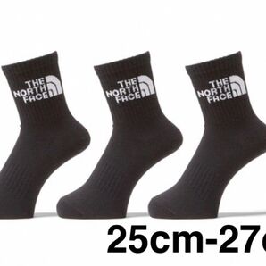 ノースフェイス THE NORTH FACE Logo 3P 靴下 25cm-27cm