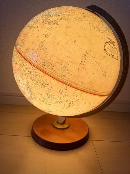 【美品・照明付き】30cm リプルーグル地球儀 カーライル型 アンティーク地図 インテリア ヴィンテージ
