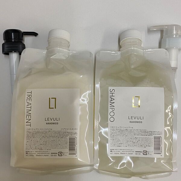 【セット】ハホニコ レブリ シャンプー 1000ml トリートメント 1000g(ポンプ付)