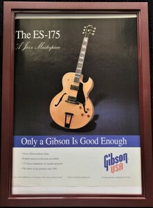 * 1990 period Gibson ES-175 original advertisement *