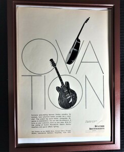 * 1960 period Ovation original advertisement *