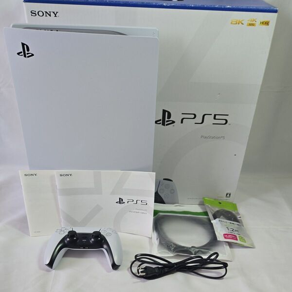 SONY PlayStation5 CFI-1200A01 本体、コントローラ付属品欠品あり、動作確認済み、必ず説明を確認。