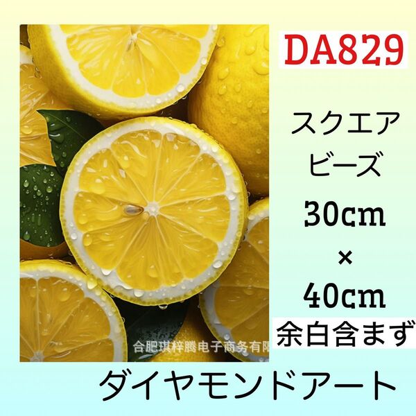 DA829☆ダイヤモンドアートキット☆サークルレモン