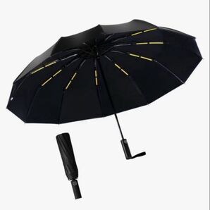 新品・未使用品 Giveal 24本骨 折りたたみ傘 106cm 大きい メンズ 黒色 晴雨兼用 丈夫 日傘 雨傘