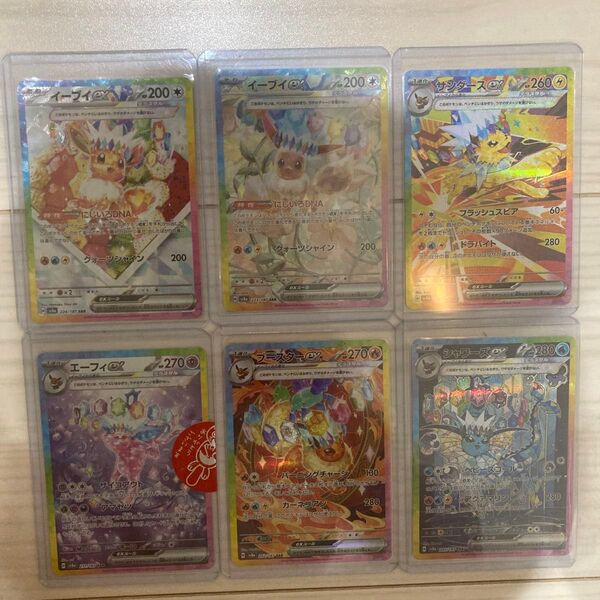 エーフィ サンダース ブースター シャワーズ イーブイ ブイズ テラスタルフェスex ポケモンカード SAR