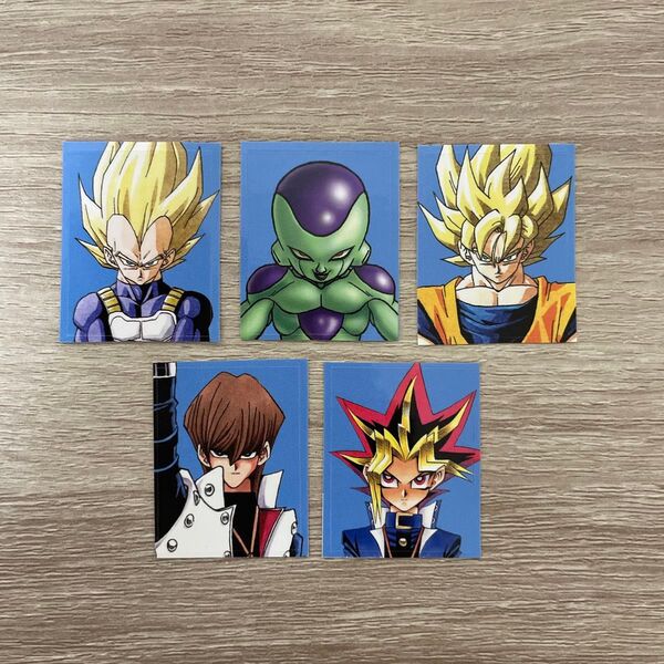 最強ジャンプ 付録 顔写真風ステッカー 証明写真 ジャンプフェア 特典 フレークシール 遊戯王 ドラゴンボール