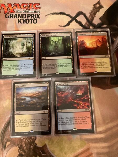 Secret Lair: Ultimate Edition フェッチランド5種 ケース付き 開封品 MTG 英語 EDH 統率者