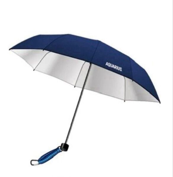 アクエリアス 折り畳み式サンブロックパラソル 遮光 晴雨兼用 折りたたみ傘 日傘 UVカット 撥水加工 親骨60cm 大きめ