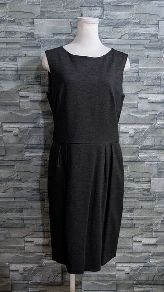 【新品未使用】自由区 オンワード樫山 日本製 喪服 礼服 ブラックフォーマル アンサンブル ワンピース レディース 40