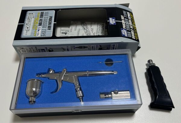 PS-275 0.3mm クレオス プロコンBOY トリガータイプ ダブルアクション エアブラシ 別売りグリップ セット