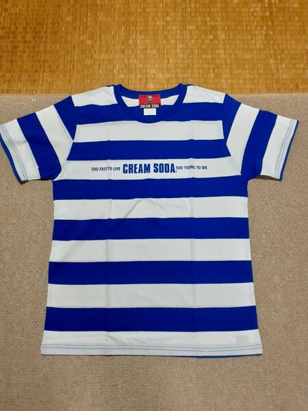 クリームソーダ ボーダー Tシャツ・ピンクドラゴン・ロカビリー