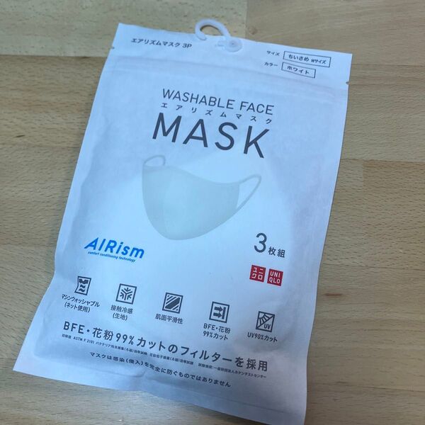 UNIQLO エアリズムマスク mサイズ M 白 ホワイト 未使用 3枚