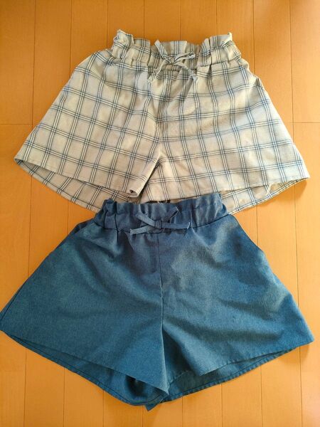 ショートパンツ キュロット 女の子 150