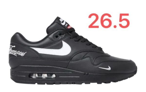 新品未使用 Supreme × Nike Air Max 1 '87 SP エアマックス 26.5 US8.5 黒 black