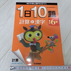 1日10題計算と漢字 1冊で計算と漢字の力がつく 小学6年