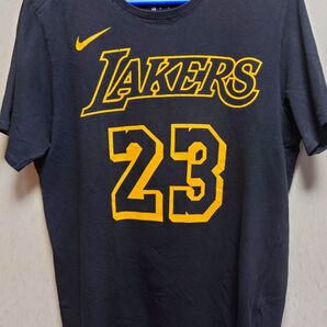古着NIKE レイカーズ 23番レブロンジェームズ Tシャツ ドライフィット