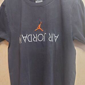 古着Air Jordan Tシャツ ブラック 刺繍ロゴ