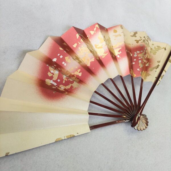 舞扇 37 未使用新品 美品 飾り扇子 9寸5分 タメヌリ 舞踊品 伝統工芸品
