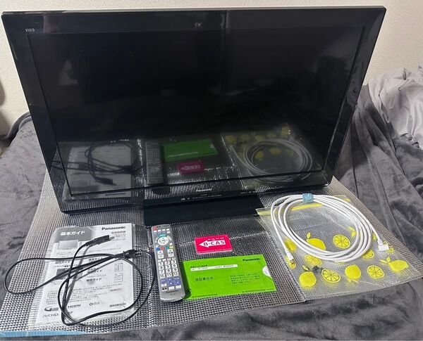 ジャンク品★パナソニック 32インチ型 液晶テレビ VIERA L32C50 リモコン・取扱説明書・同軸ケーブル・B-CASカード