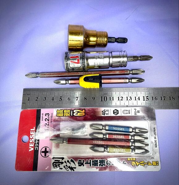 インパクト用24mm17mmソケット ドライバービット6本ビットマグネット