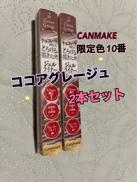 CANMAKE キャンメイク クリーミータッチライナー 10 ココアグレージュ 2本セット 【新品未使用】