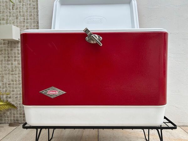 Coleman コールマン 54QT スチールベルト クーラーボックス レッド