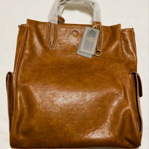 未使用品 LASSIE VAGARY バックパック ショルダーバッグ 大容量 トートバッグ ブラウン 内ポケット付き