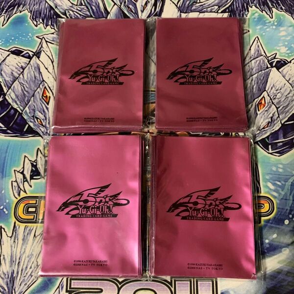 遊戯王 スリーブ 5D's ピンク tin 未開封 4個 プロテクター