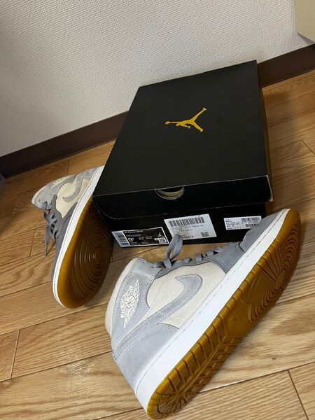 ナイキ エアジョーダン1 ミッド SE ココナッツミルク パーティクル 27.5センチNIKE