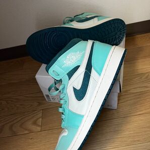 美品 ナイキ ウィメンズ エアジョーダン1 SE ブリーチドターコイズ 27.5センチNIKE