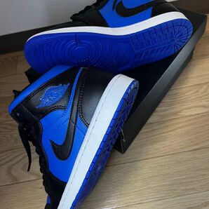 美品 ナイキ エアジョーダン1 ロイヤルブルー 25.5センチNIKE