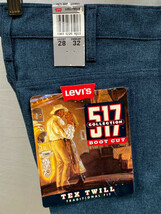 DEADSTOCK リーバイス Leiv's 517 TEX TWILL BOOT CUT TRADITIONAL FIT 28 × 32 MADE IN U.S.A. 882 0994 78719-4 10517 9018 94年製_画像1