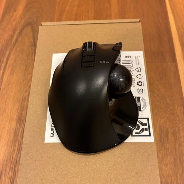 【ジャンク扱い】エレコム ワイヤレストラックボール 左手用 6ボタン チルトホイール(左右スクロール)ブラック M-XT4DRBK