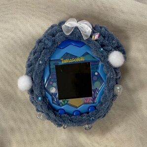ハンドメイド たまごっちパラダイス カバー ポンポンブルー