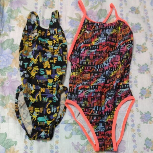 競泳練習水着140 2枚セット