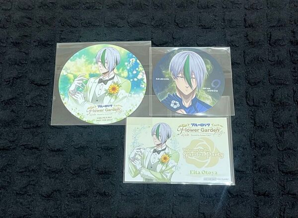 ブルーロック 乙夜影汰 コースター 招待パス風ステッカー Flower Garden Party コースターコレクション