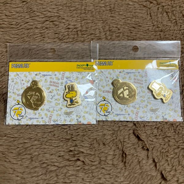 新品未開封SN記念ピンバッチセットWOODSOCK75周年1650円 2個