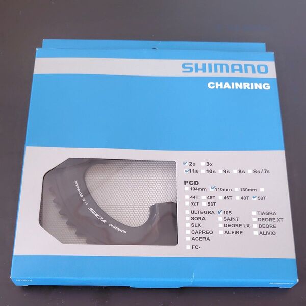 【未使用】シマノ 105 チェーンリング 50T FC−5800