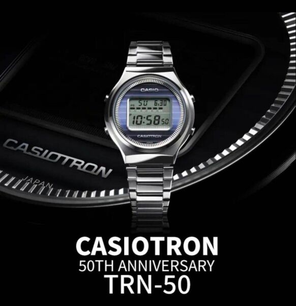 新品 TRN-50-2AJR タグ付 保護フィルム付 カシオトロン 50周年記念 復刻 世界限定4000本 時計 CASIO