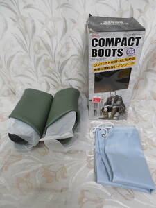  boots rain boots compact boots approximately 25. unused soft case attaching /