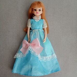 リカちゃん 人形 ストレートヘア ブルードレス