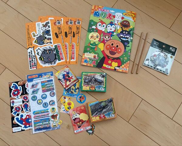 シール アンパンマンぬりえ 鉛筆 パズル セット