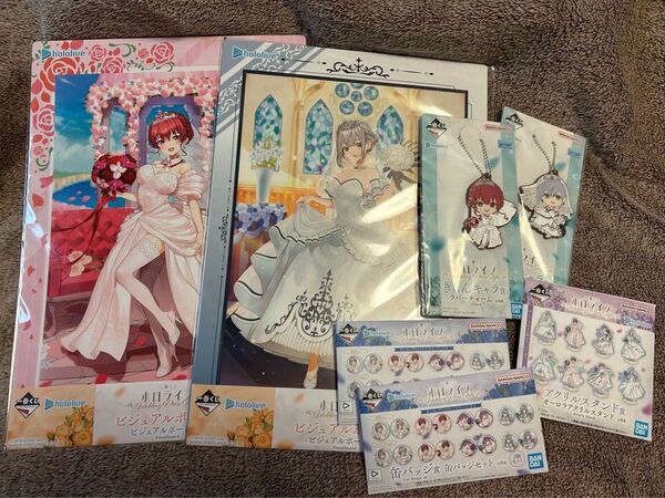 一番くじ ホロライブ ボード アクスタ 缶バッジ ラバーチャーム
