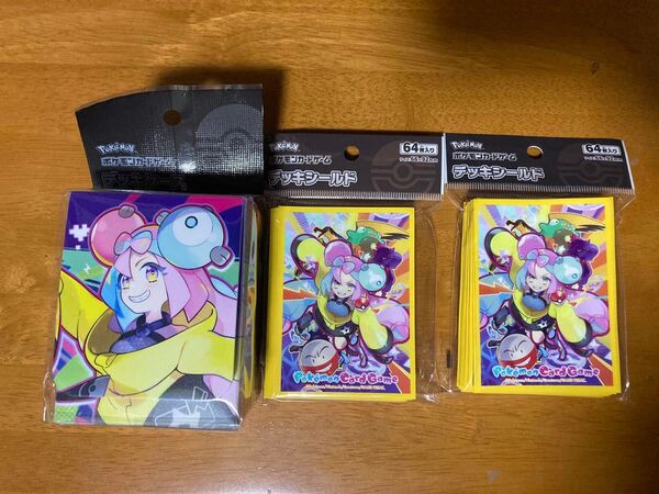 未開封 ポケモンカード ナンジャモ デッキケース デッキシールド 計3個 スリーブ サプライ