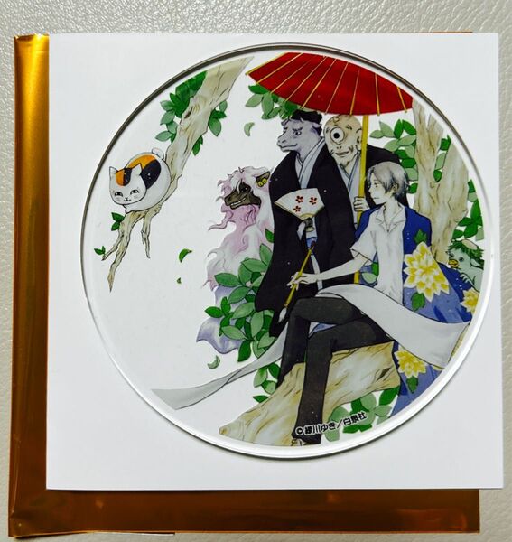 夏目友人帳 20周年コラボカフェ アクリルコースター 夏目貴志 ニャンコ先生