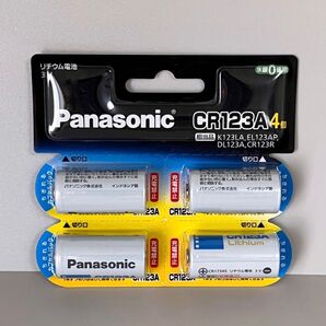 【新品】 パナソニック 円筒形リチウム電池 4個入 CR-123AW/4P